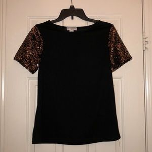 Cotton On Sequin Black Tee